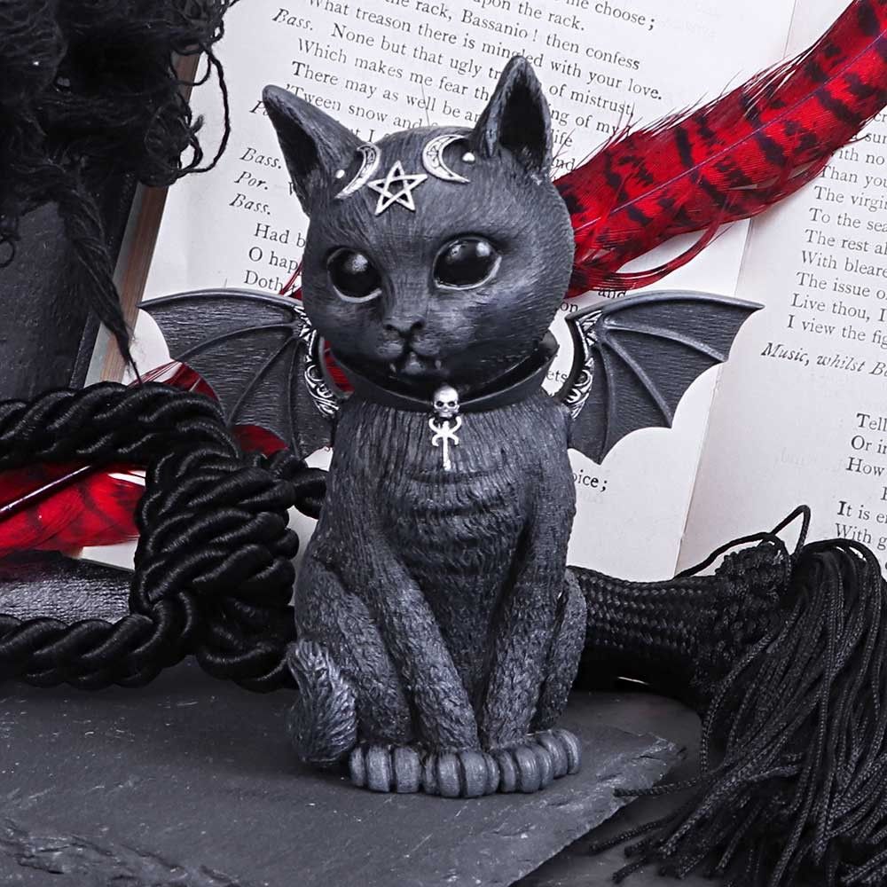 Malpuss Cat 10cm Collectible Figurine | Nemesis Now | Gothic Decor - Pixel Corner