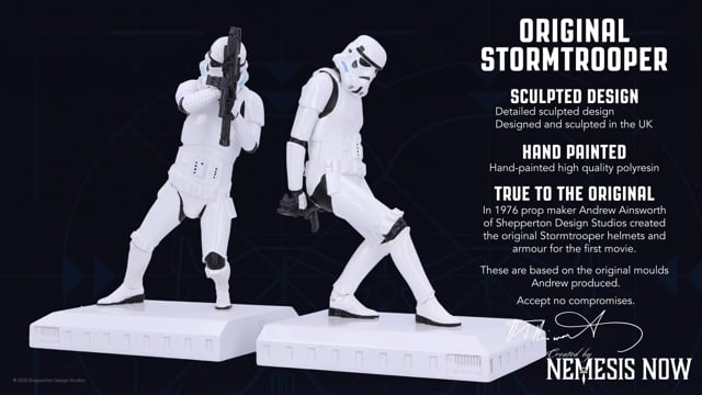 Stormtrooper Bookends 18.5cm - Nemesis Now - Pixel Corner