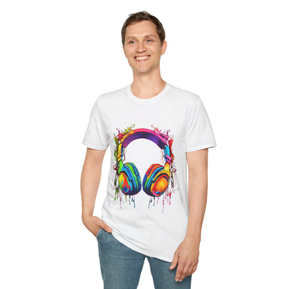 T-Shirt - Funky Headphones - Pixel Corner