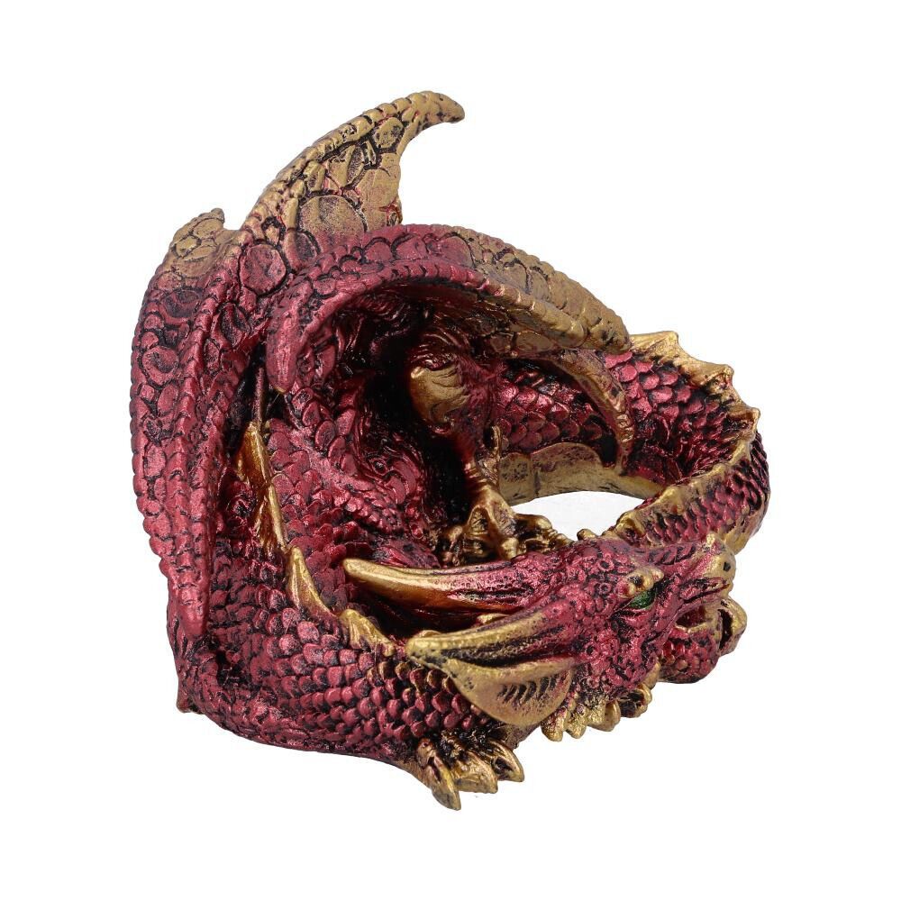 Nemesis Now Aaden Red and Golden Resting Dragon Figurine - Pixel Corner