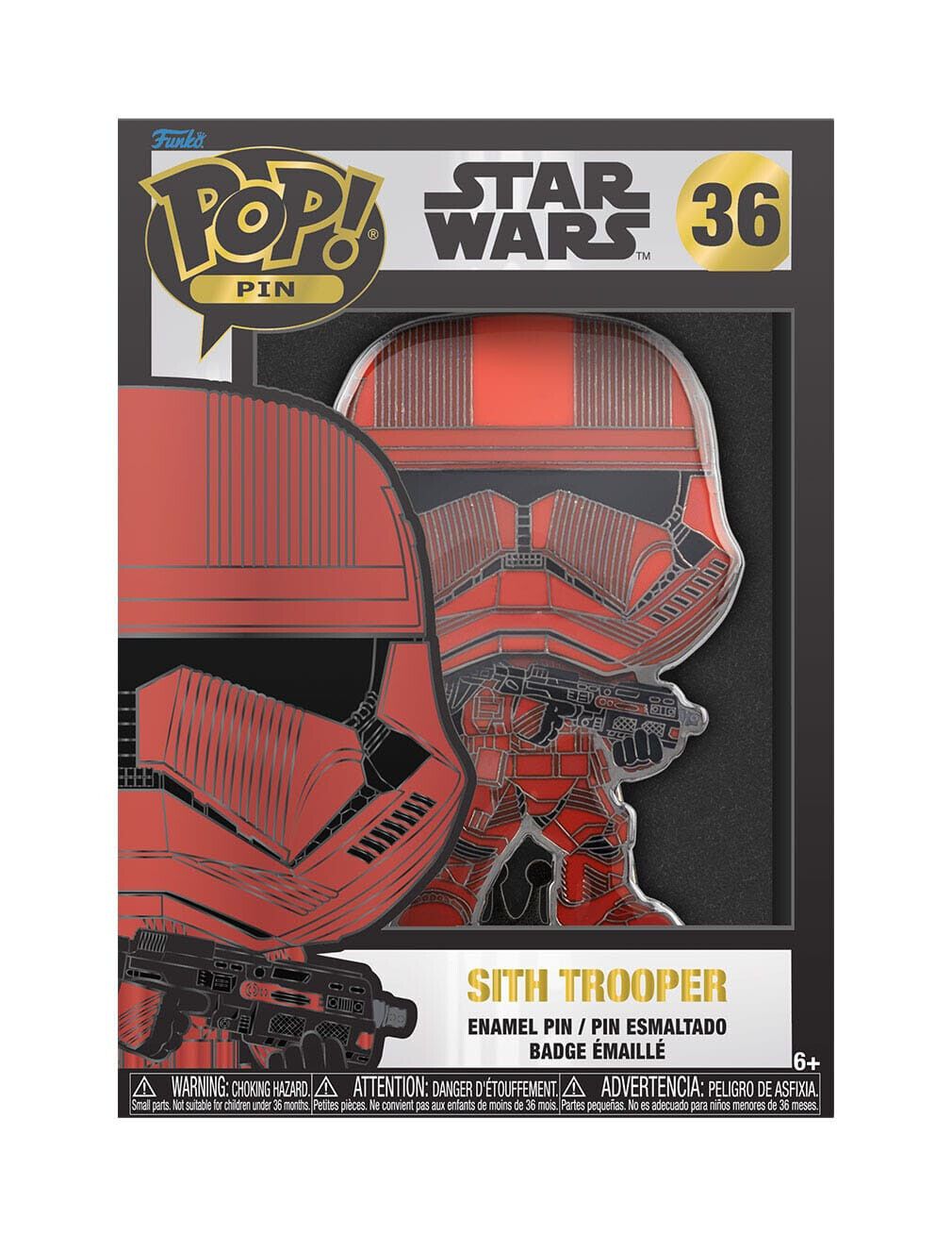 Star Wars POP! Enamel Pin Sith Trooper 10 cm #36 - Pixel Corner