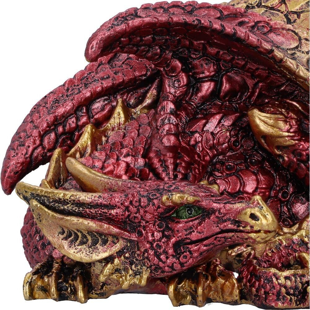 Nemesis Now Aaden Red and Golden Resting Dragon Figurine - Pixel Corner