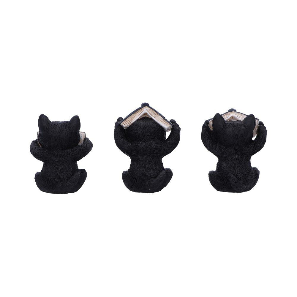 Three Wise Spell Cats Figurine by Nemesis Now - 8.5cm - Pixel Corner