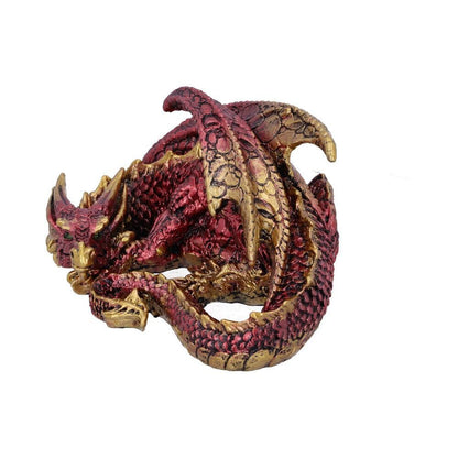 Nemesis Now Aaden Red and Golden Resting Dragon Figurine - Pixel Corner