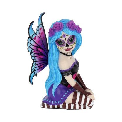 Nemesis Now AZULA Sugar Skull Fairy Day of the Dead Gothic Ornament 11cm - Pixel Corner