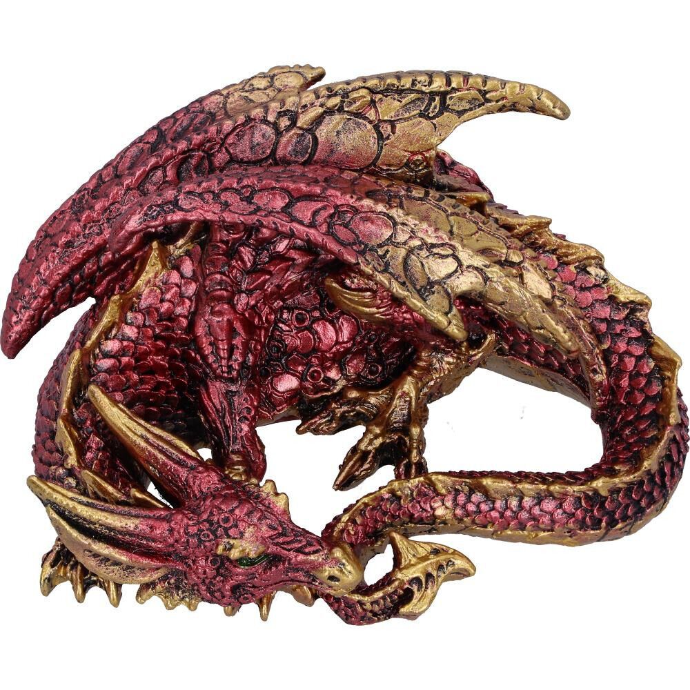 Nemesis Now Aaden Red and Golden Resting Dragon Figurine - Pixel Corner