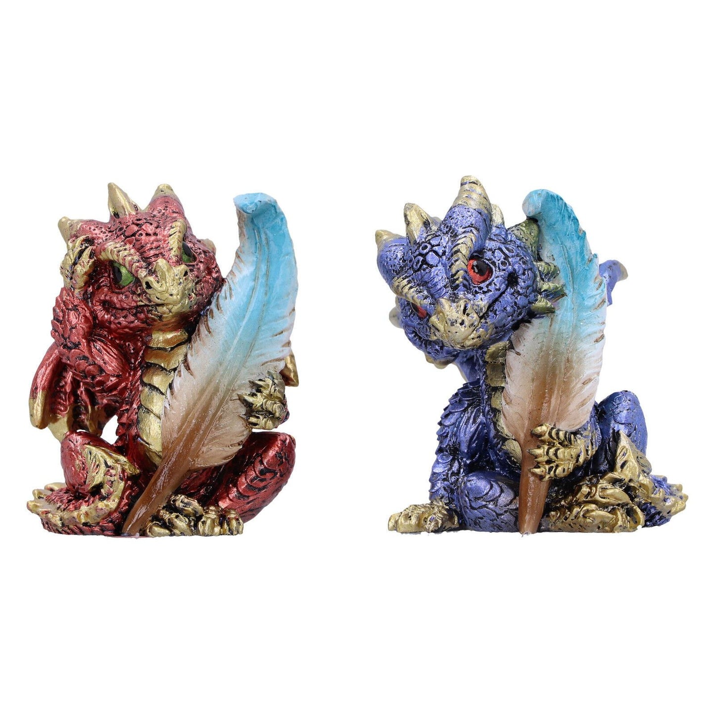 Storytellers Cat Figurines (Set of 2) by Nemesis Now – Gothic Fantasy Decor