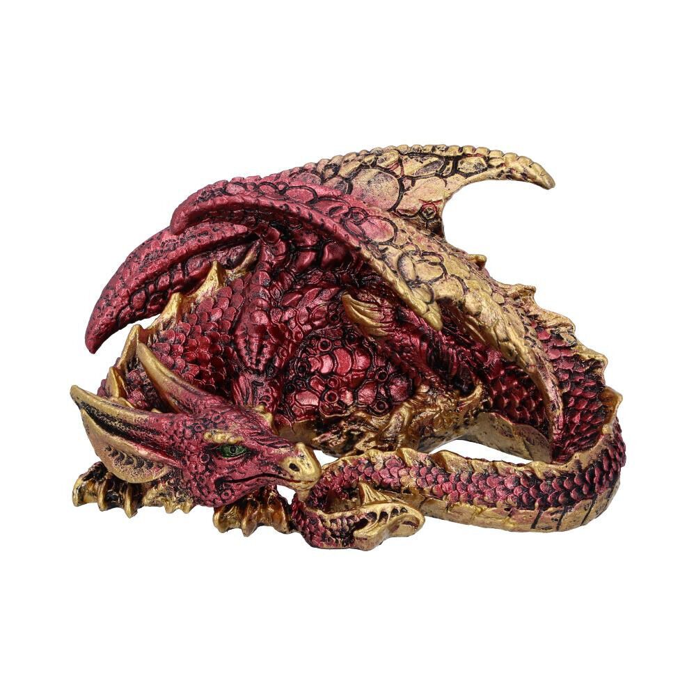 Nemesis Now Aaden Red and Golden Resting Dragon Figurine - Pixel Corner