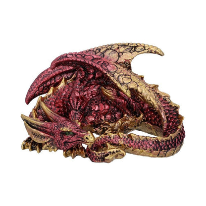 Nemesis Now Aaden Red and Golden Resting Dragon Figurine - Pixel Corner