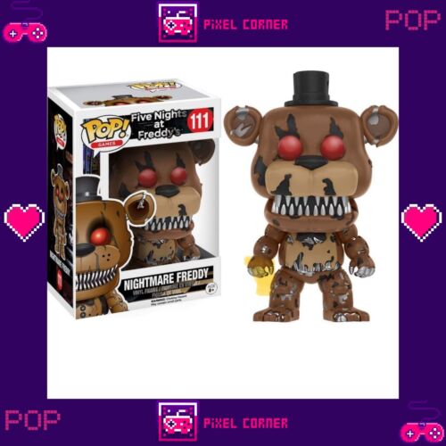 Funko Pop Five Nights at Freddy's Nightmare Freddy Vinyl Figure #111 - Pixel Corner