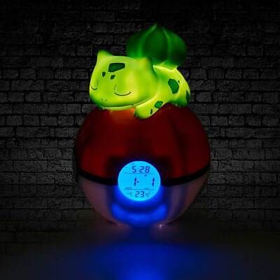 Pokémon Bulbasaur Light-Up FM Alarm Clock - Nemesis Now - Pixel Corner