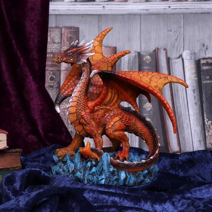 Gothic Orange Dragon "Ember Guard" Figurine Ornament Nemesis Now New & Boxed