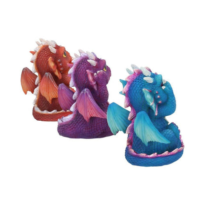 Three Wise Dragonlings Figurine by Nemesis Now - 8.5cm - Pixel Corner