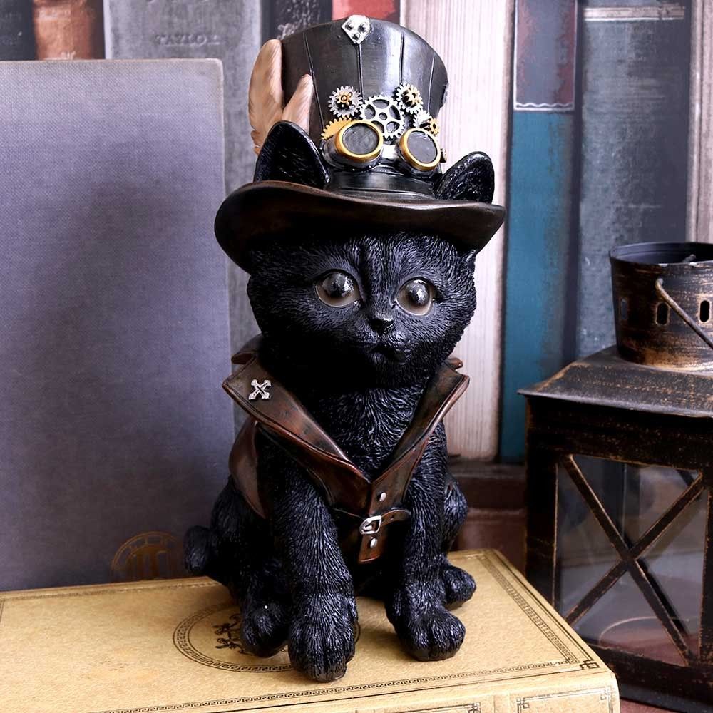 Cogsmiths Cat 18.5cm Collectible Figurine | Nemesis Now | Steampunk Decor - Pixel Corner