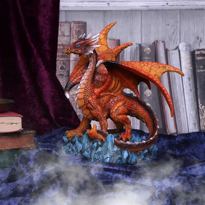 Gothic Orange Dragon "Ember Guard" Figurine Ornament Nemesis Now New & Boxed