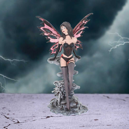 Scarlet Gothic Fairy Figurine Nemesis Now Dark Fantasy Red & Black Decor 28cm - Pixel Corner