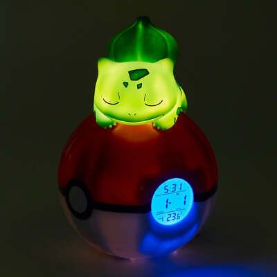 Pokémon Bulbasaur Light-Up FM Alarm Clock - Nemesis Now - Pixel Corner