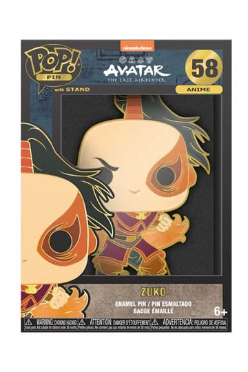 Avatar The Last Airbender Loungefly Funko POP! Enamel Pin Zuko 10 cm #58 - Pixel Corner